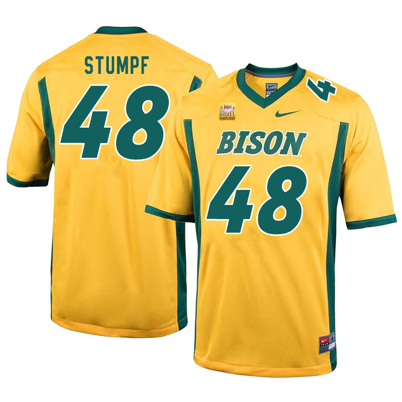 Men #48 Mark Stumpf North Dakota State Bison College Football Jerseys Sale-Yellow